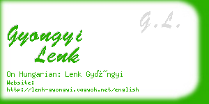 gyongyi lenk business card